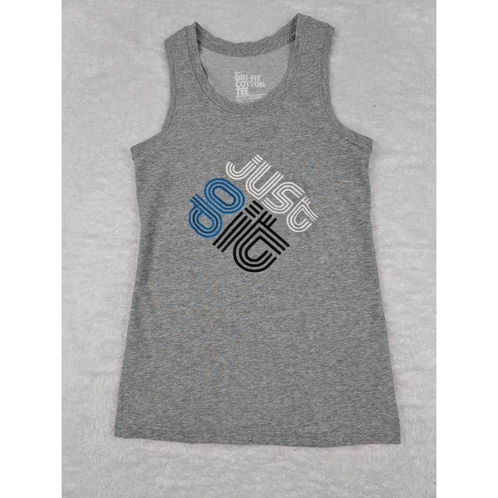 Nike Tank Top Women's Size XS Gray Just Do It Gym Fitness Running